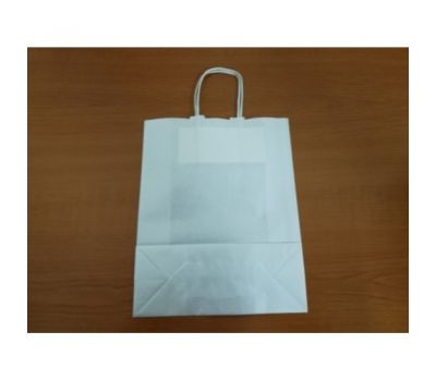 Чанта пл.д крафт бял 200/80/250 без печат (25 бр.)