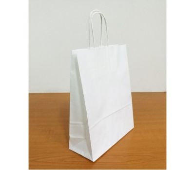Чанта пл.д крафт бял 200/80/250 без печат (25 бр.)