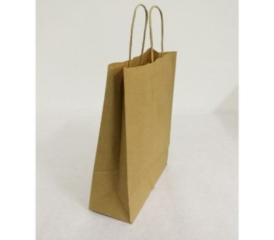 Чанта пл.д Крафт кафяв 200/80/250 с канапени дръжки (25 бр.)