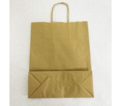 Чанта пл.д Крафт кафяв 200/80/250 с канапени дръжки (25 бр.)